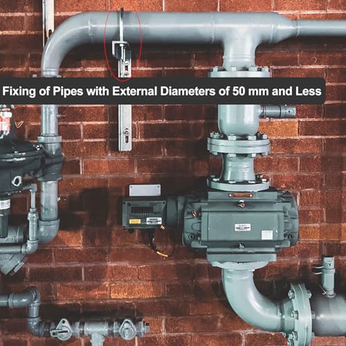 TOKSEO 6 Stück Bügelschraube, U Bügel mit Gewinde M6, U Bolzen, Quadratische Edelstahl U Schrauben mit Muttern Rahmenplatte Unterlegscheiben für Rohr Befestigung, Abschleppen, Autos Schiffen