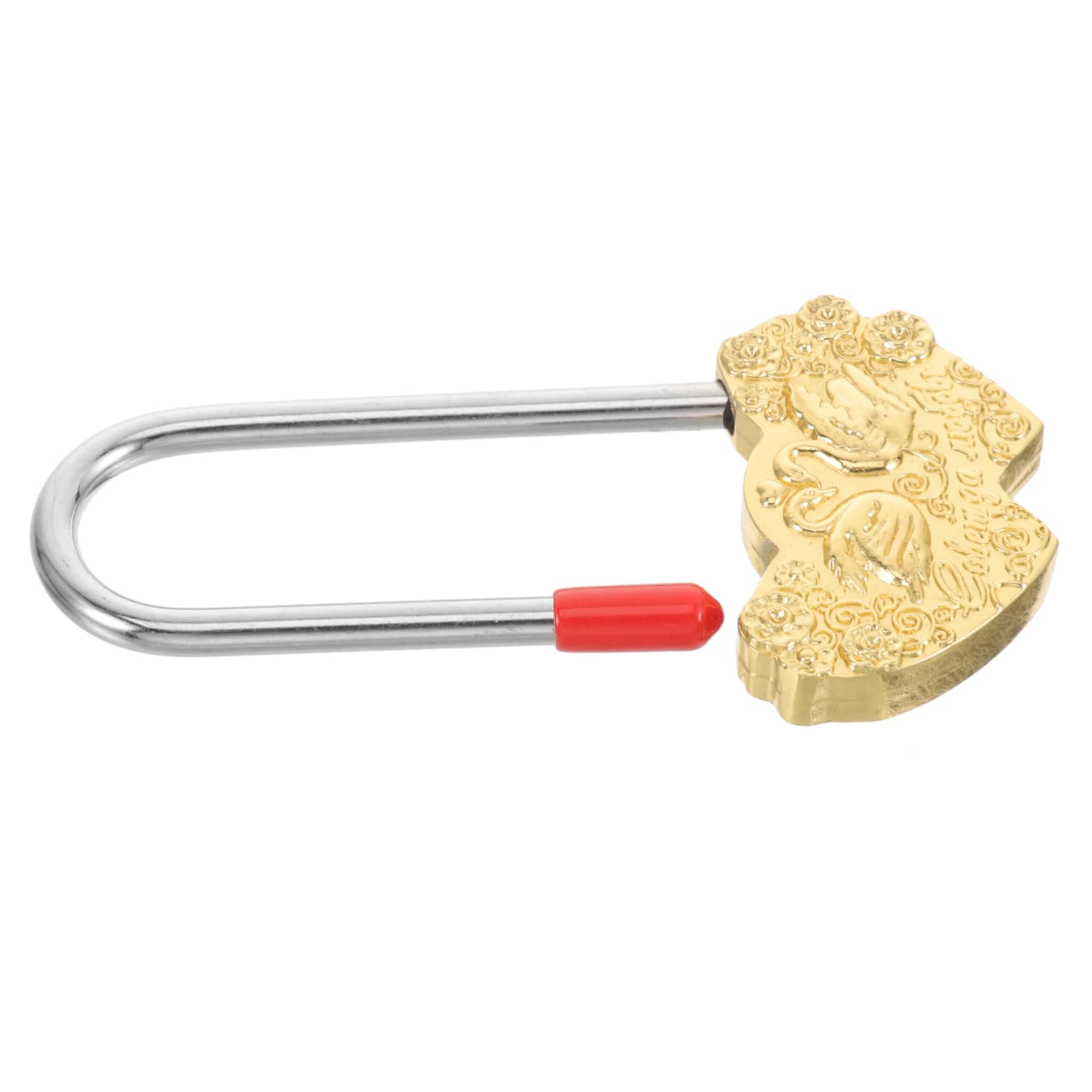 HOMSFOU 3stücke Vintage Liebesschloss Metall Mit -muster Dekorativer -padlock Für Tragbar Und Vielseitig Einsetzbar Für Hochzeiten Und Valentinstag