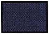 andiamo Fußmatte Easy Türmatte Sauberlaufmatte für Innen- und überdachte Außenbereiche mit rutschhemmender Rückseite 40 x 60 cm blau