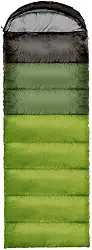 C/H Saco de dormir ultraleve com plumas de ganso para clima frio, 4 estações, à prova d'água, compacto para adultos e crianças – acampamento, mochilão, caminhadas, viagens, ao ar livre com saco de compressão