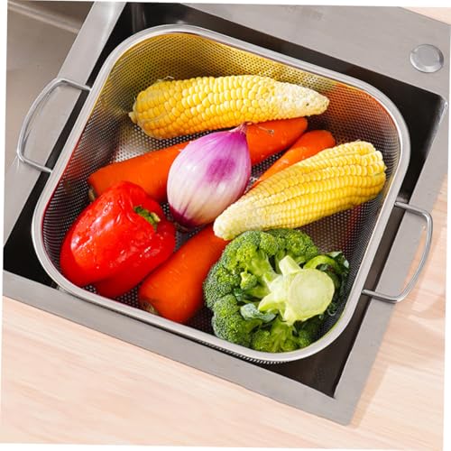 Passoire inox à mailles fines avec double poignée pour riz - 7