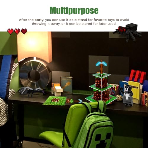 Gaming Pixel Birthday Cupcake Holder