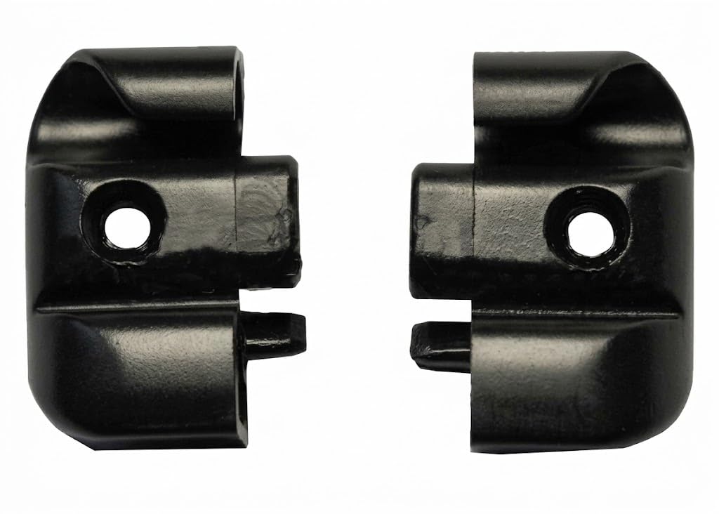 CR-MOESANCO® 20 Terminali per Profilo in Alluminio di Camper e Caravan, Tappi di estremità Laterali e Finestra in Termoplastica Nera Anti-UV, 10 Coppie Destra e Sinistra, Foro 3,7mm