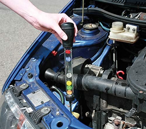 Using Anti Freeze Tester on Car Engine