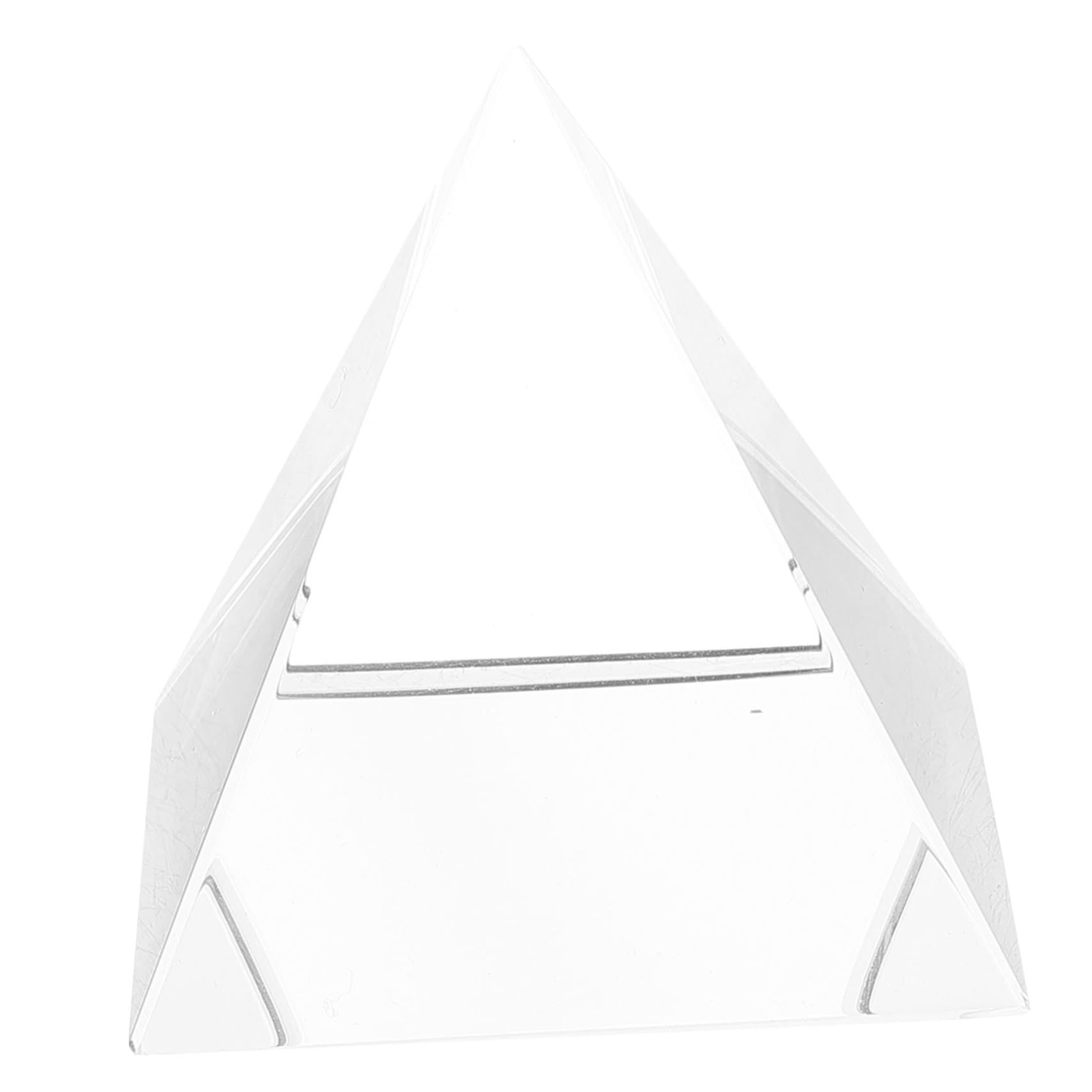 Cabilock Glass Pyramid Prism Sun Catchers for Windows Window Rainbow Prism Optic Teaching Aid