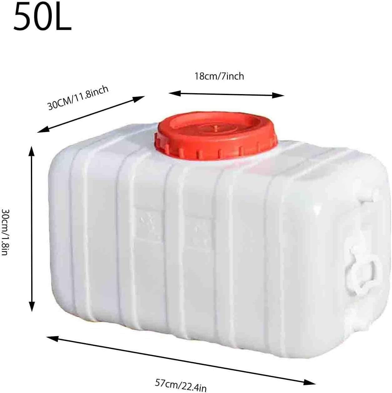 Tanque Almacenamiento Agua Rectangular Plástico Contenedor Almacenamiento Agua Purificada Grado Alimenticio Adecuado Exteriores