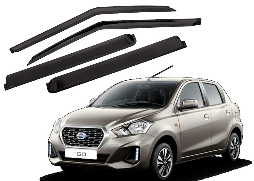 Unbreakable Door Visor for Datsun Go (2014-2018)(Set of 4Pcs)