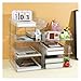 KAJHSTLOZ Office Desk 3/4-tier Storage Box and Organizer Rack, Detachable Multi-Functional Bookshelf.(3CZWJ)