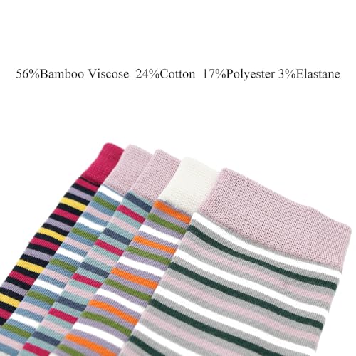 Image of Lavencious Women Socks 5 Pairs for Women Shoe Size 6-10, Sock Size 9-11, 5 Pairs