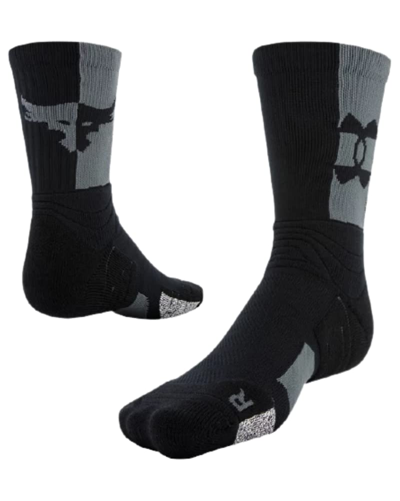 Under Armour Unisex Project Rock Playmaker Crew Socks Medium