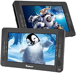 10.1" Dual Portable DVD Players for Car, Dual Screen DVD Player with 5-Hour