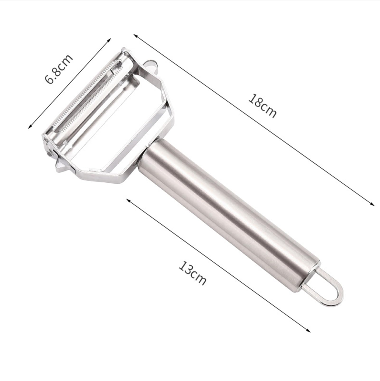 Pelador y rallador 2 en 1 de Acero Inoxidable, un pelador y rallador Multifuncional Adecuado para Frutas y Verduras