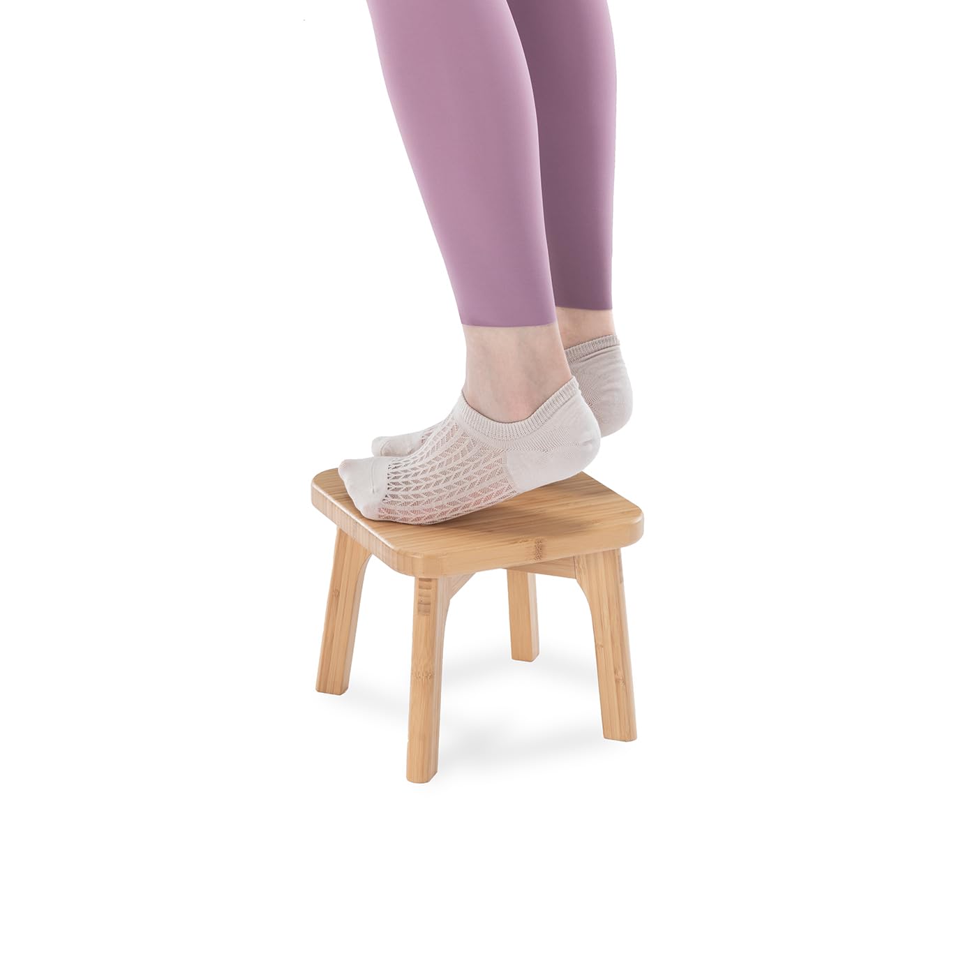 YITIHOME Step Stool for Adults Kids, Non-Slip Small Bamboo Wooden Step Stool with 300LBS Load Capacity, Easy to Assemble, Great for Kitchen Bathroom Bedroom