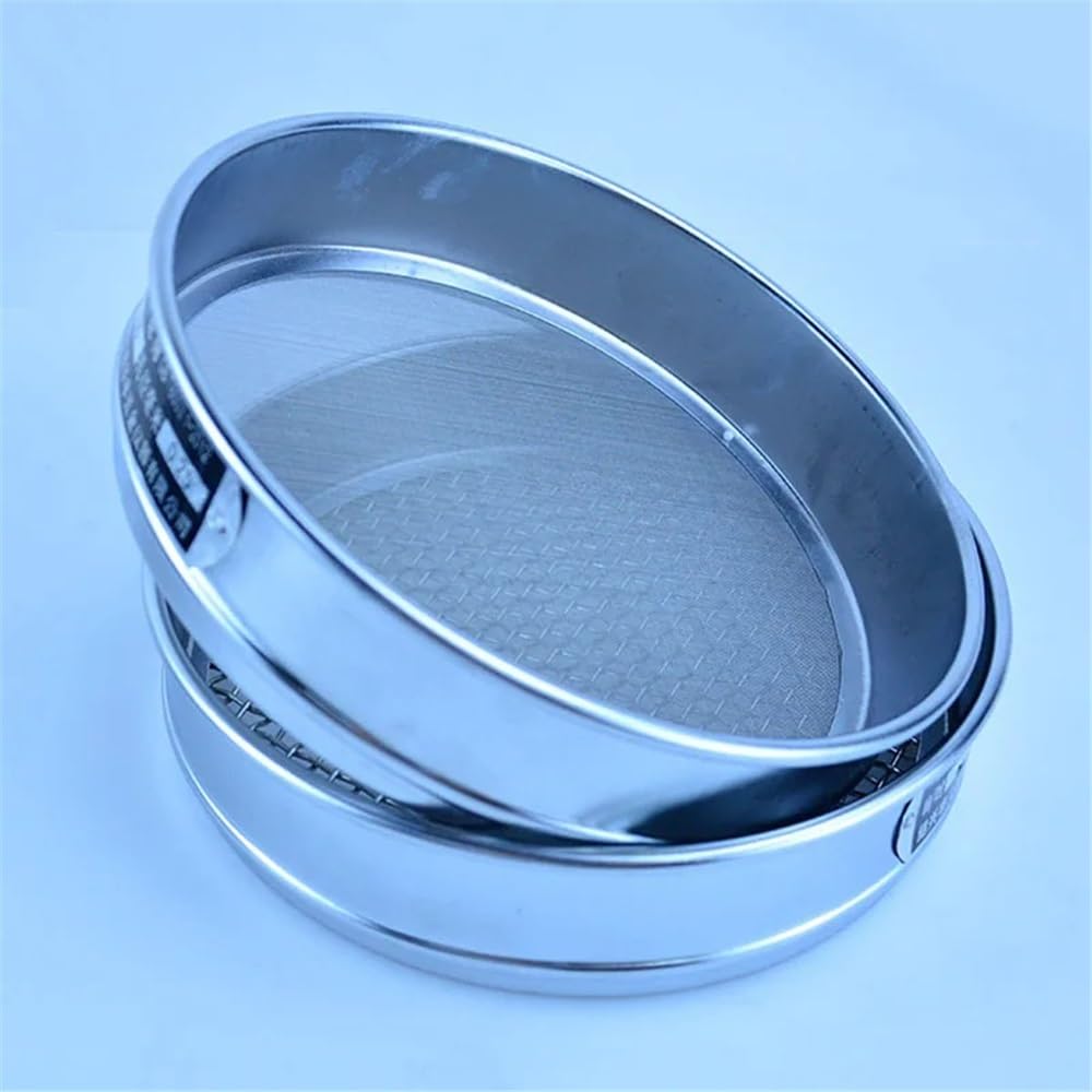 Sito laboratoryjne, Zestaw sit laboratoryjnych 20 cm, chromowana rama ze stali nierdzewnej 304, różne rozmiary oczek 12–200 oczek(2 mesh(12.5mm))