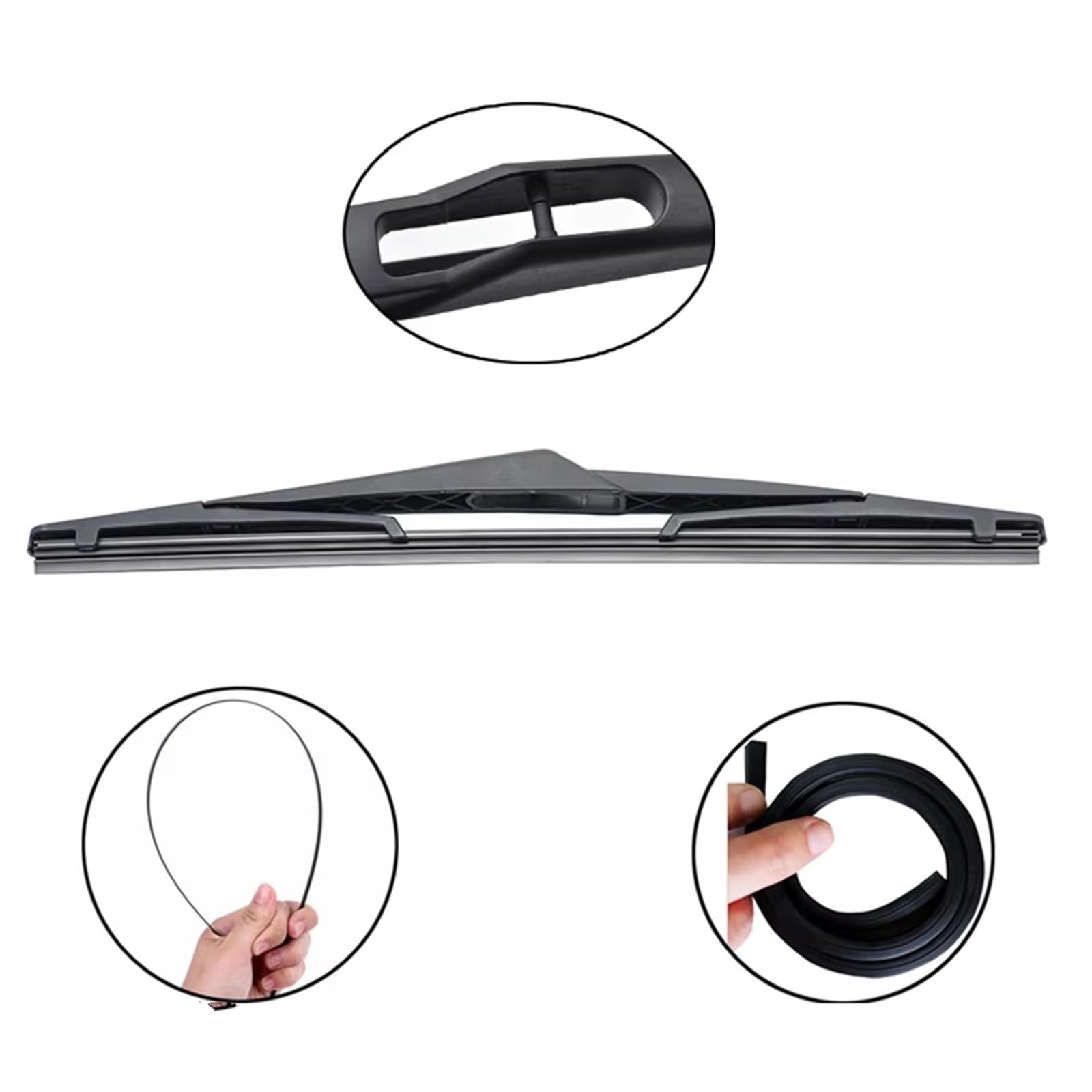 tergicristallo Compatibile con Kia per Picanto SA MK1 2004 2005 2006 2007 2008 2009-2011 22"+16"+12" Spazzole Tergicristallo Anteriori E Posteriori Spazzole per Finestre