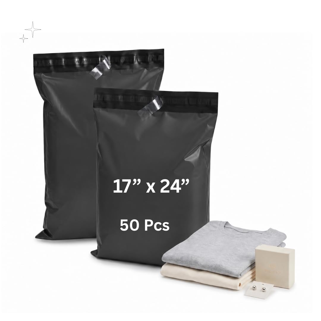 Bolsas de correo Mharey de 17x24 pulgadas, paquete de 50 sobres impermeables para envíos de ropa