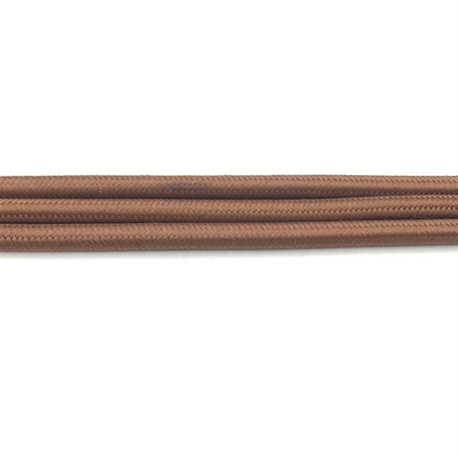 Hauptleitung Fest 5 Meter 5,5 mm 5,8 mm 300 V Vintage Beleuchtungskabel Textilbirne Elektrodraht Lampe geflochtenes Kupferkabel Verbinder Webstuhl (Color : Brown)