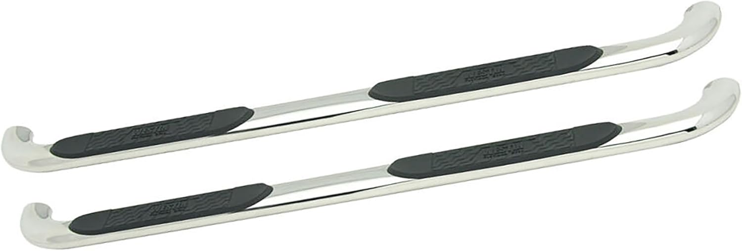 Westin 21-3810 Platinum 4 Oval Nerf Bars fits 2014-2018 Silverado Sierra 1500 2019 Silverado LD Sierra 1500 Limited Double Cab (Body Mount) Polished Pair