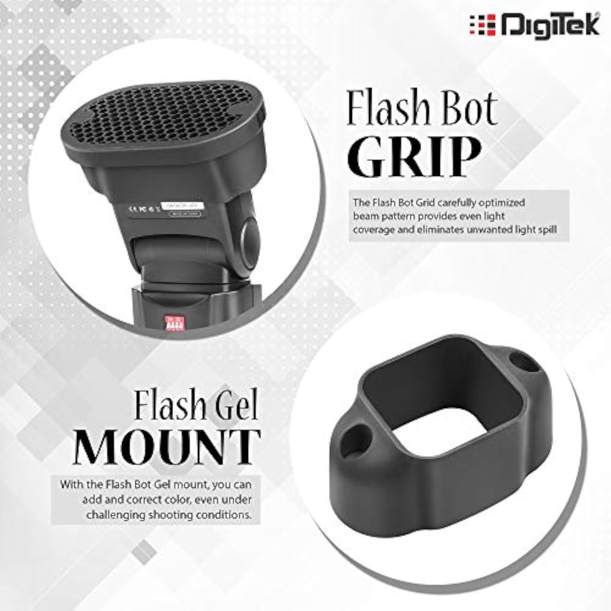 Professional Speedlight Flash Bot & Modifier Kit for Photography