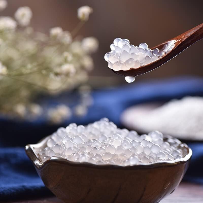 Miniatura 3 de Blanco pequeño sagú 10.58 oz leche té postre sagú rocío fruta pescado materia prima (10.5oz.) sagú