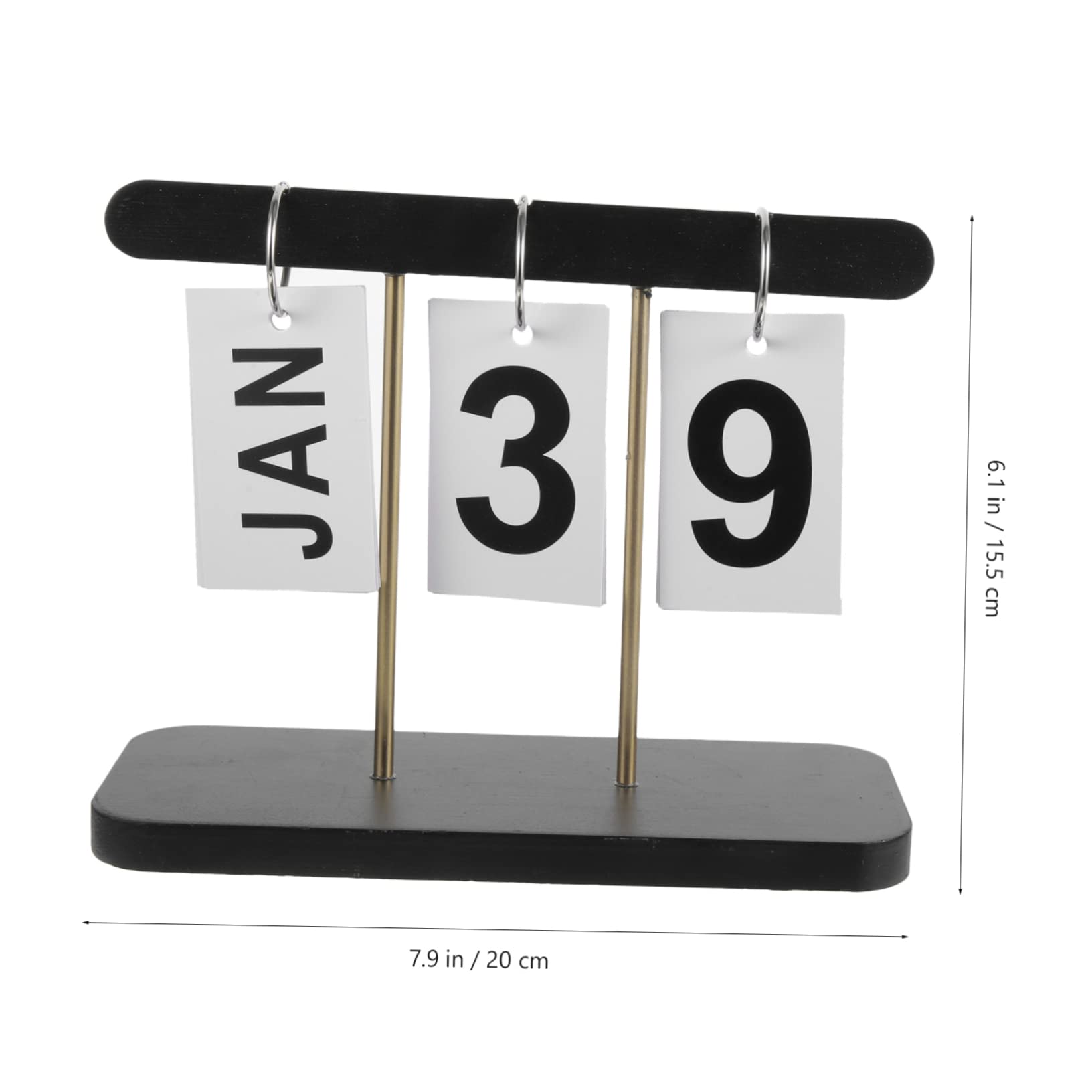 SEWACC 3stücke Tischkalender Rustikaler -kalender Für Schreibtisch Reusable Desktop-kalender Für Zuhause Büro Und Manuell Langlebige Dekoration