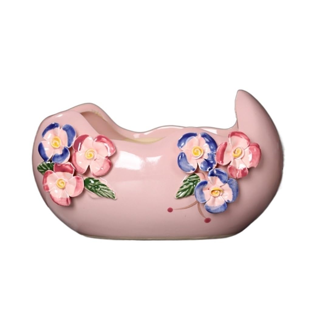 doniczka Doniczka na sukulenta ceramiczna doniczka na kwiaty sadzenie w ogrodzie kwiat balkonowy doniczka biurowa doniczka dekoracja wnętrz Kreatywne donice (Color : D, Size : Talla única)