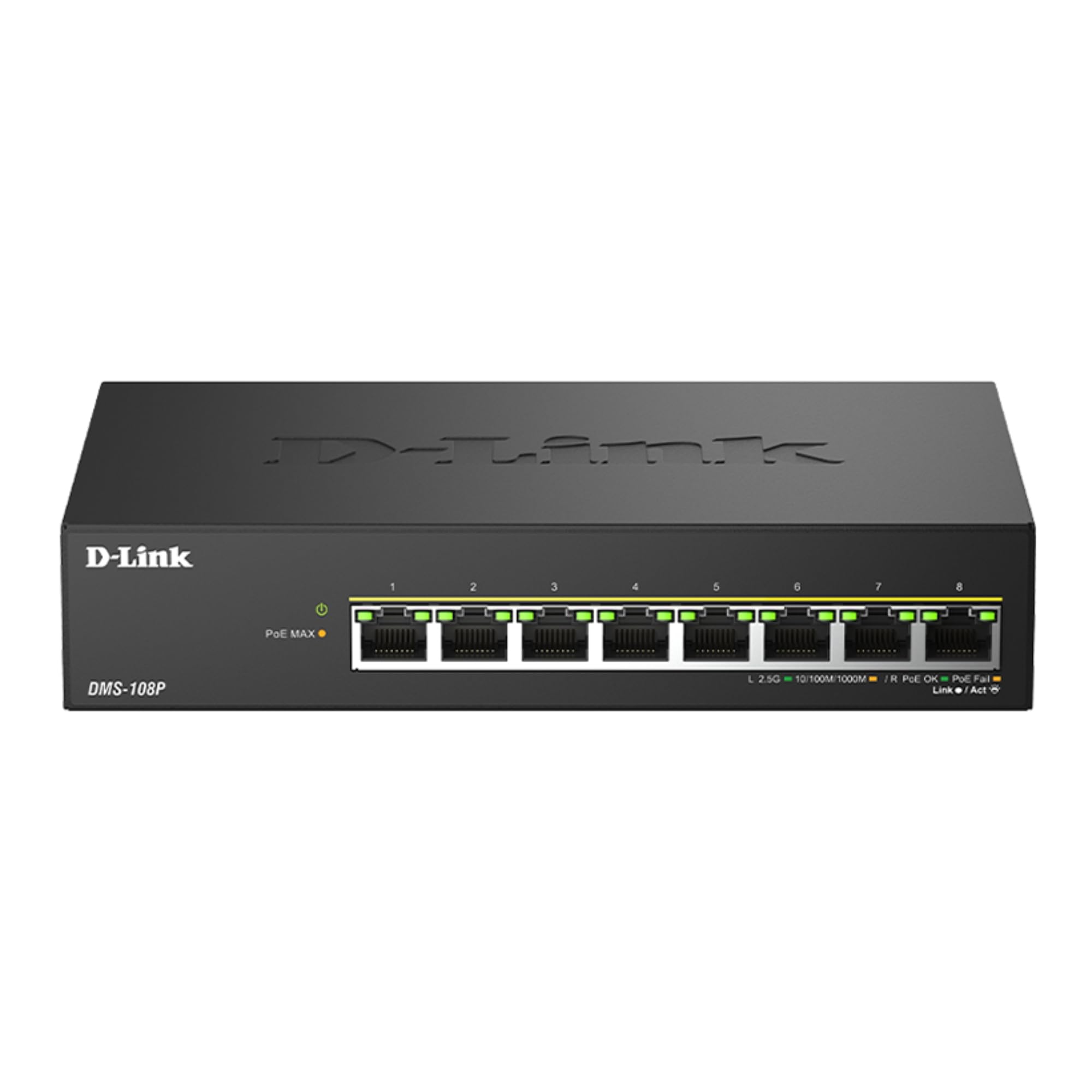 ✨ dd✨ Amazon.com: D-Link 8-Port 2.5Gb PoE (90W) Unmanaged Gaming Switch
