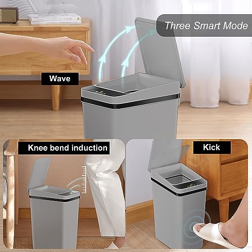 Image of Yatmung 2.5 Gallon Motion Sensor Trash Can - Automatic Trash Can Touchless