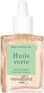 Manucurist Green Oil: Organic Nail & Cuticle Oil with 6 Botanical Oils - Nourishes, Regenerates & Promotes Growth | 99% Bio-Sourced, 0.5 fl oz