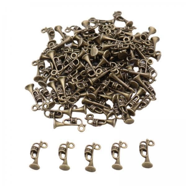 Pendentifs trompette DIY breloques métal rockible loisirs créatifs bijoux