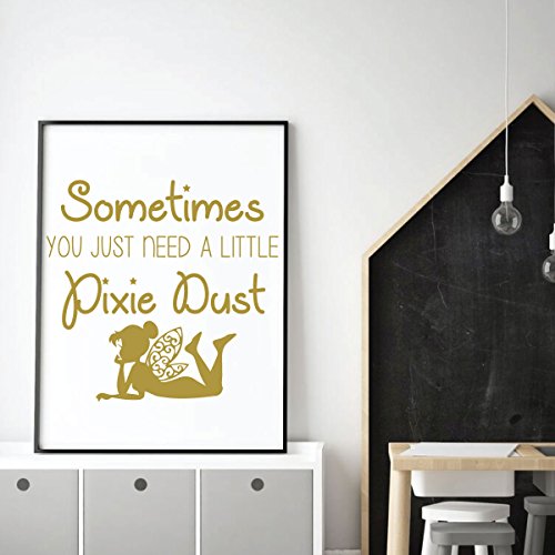 Vinilo decorativo Fairy Wall Decor con texto y acabado mate miniatura 2