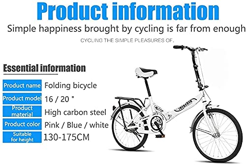 ZLYJ Adulti Bicicletta Pieghevole, Bici Pieghevole...