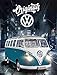 Duży koc polarowy VW Volkswagen Bulli T1 niebieski 130 x 170 cm Camper-Van California Bus Auto Car koc dzienny koc pluszowy dopasowany do pościeli 087