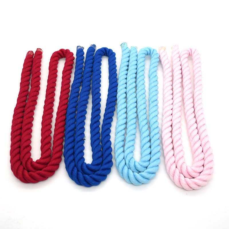 Baumwollschnüre, 12 mm, Nylonschnüre, 12 m, Makramee-Seil aus natürlicher Baumwolle, 3 Anteile, gedreht, für Zuhause, Hochzeit, Weihnachten, Dekoration, DIY, Basteln