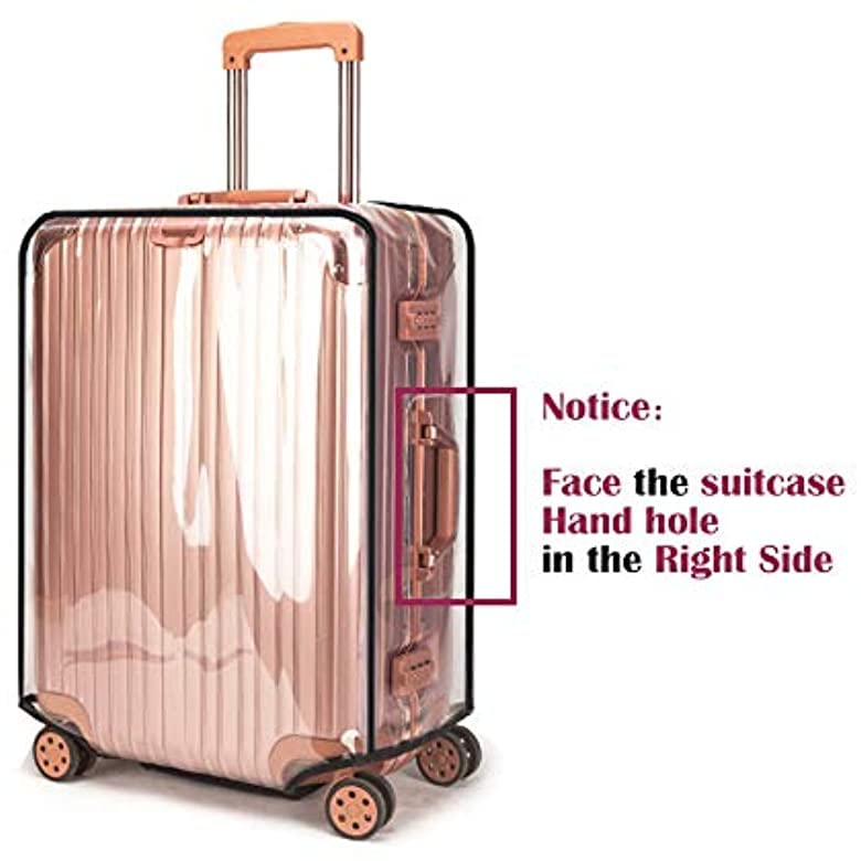Image of PVC Transparent Luggage Waterproof Cover Suitcase Cover for Aristocate, American Turister, Safari, VIP (for Hard Luggage /Suitcase, 61 CM)