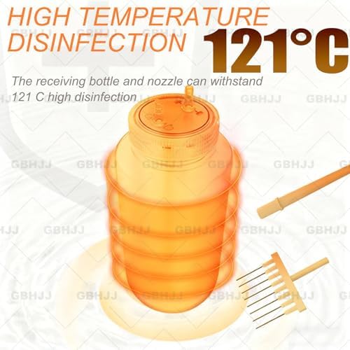 Mini Portable 1L Laboratory Waste Liquid Recycler, Liquid Vacuum Suction System, with Aspiration Head/Holder, 9-Speed Speed Control, Pumping/Suction Rate : 6L/1.6L (Min)