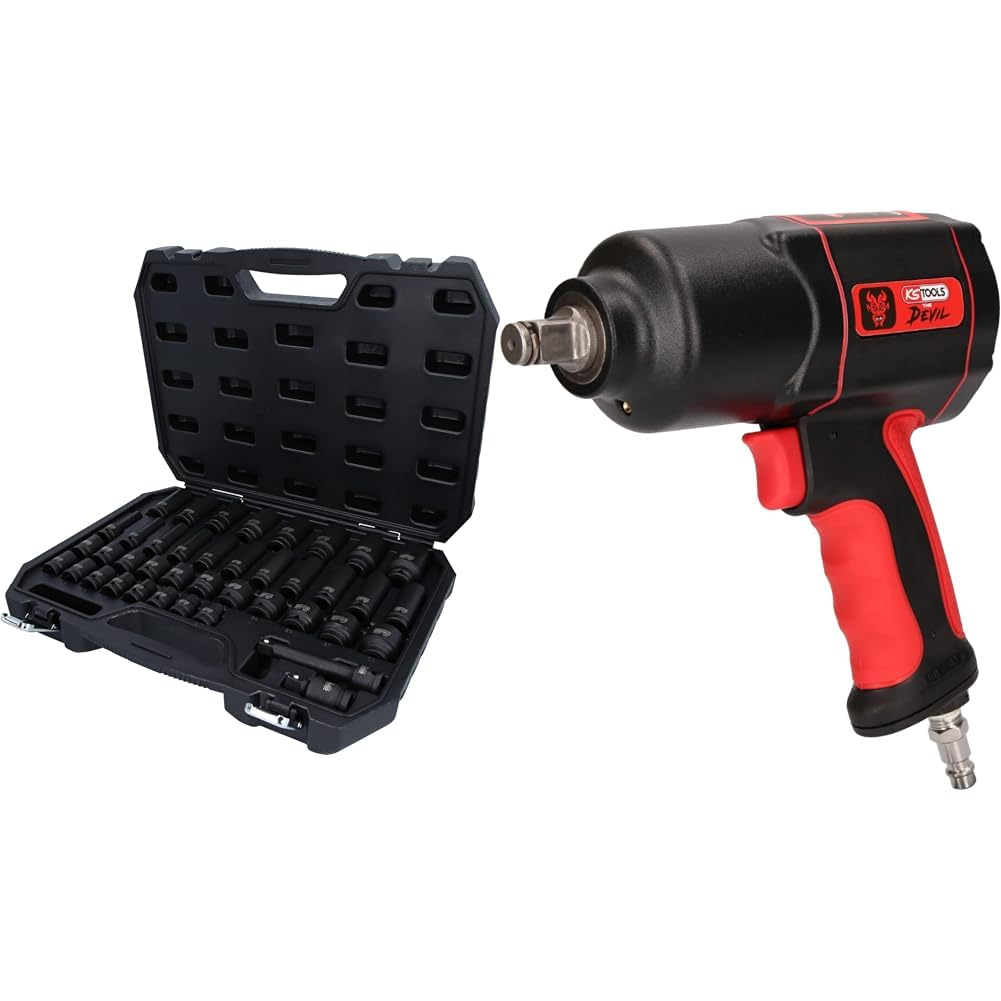 Mini clé à choc pneumatique 1/2 et douilles KS Tools 515.1200