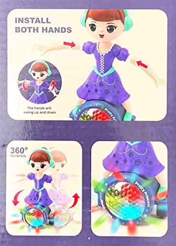 Image of SUPER TOY Bicycle Doll Play Set for Kids Girls with Foldable Hands Makeup Toy Accessories Age 3-10 Years