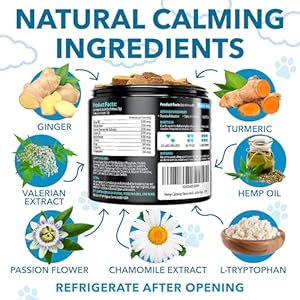 Hemp Calming Chews for Dogs with Anxiety and Stress  Dog Calming Treats  Dog Anxiety Relief  Storms Barking Separation  Valerian  Hemp Oil  Calming Treats for Dogs  Made in Usa  Cucciolini Doodles Hemp calming chews for dogs with anxiety and stress  dog calming treats  dog anxiety relief  storms barking separation  valerian  hemp oil  calming treats for dogs  made in usa   cucciolini doodles