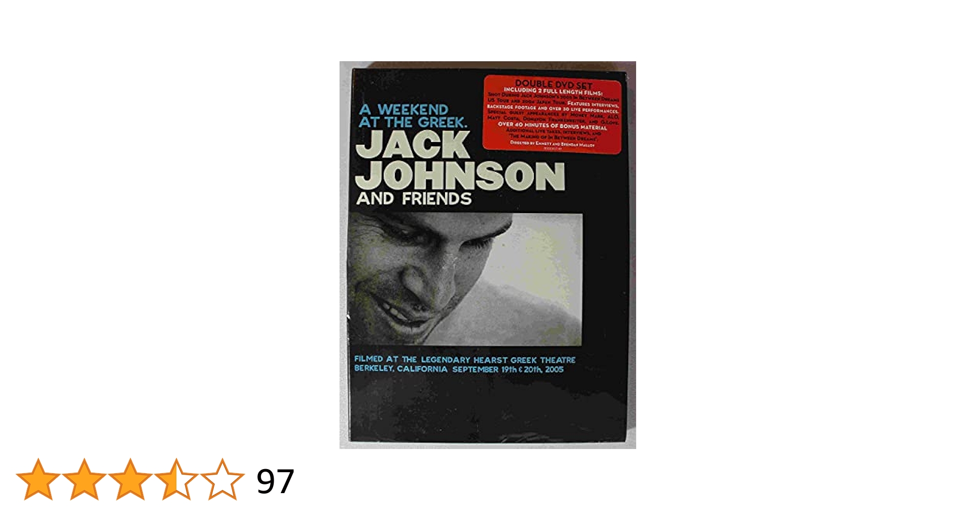 J ジョンソンA WEEKEND AT THEGREEK＋LiveInJapan Amazon.com: Jack Johnson - A Weekend At The Greek & Live In