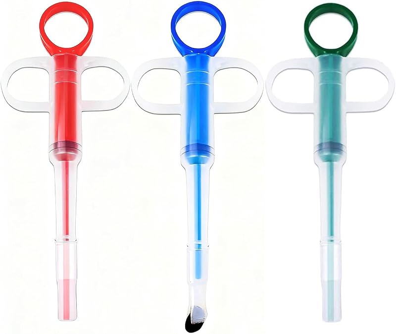 Aplicador de comprimidos para cães e gatos com ponta de silicone macia Naturahand, 3 unidades