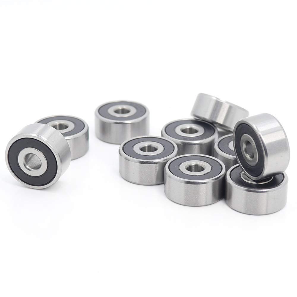 ZBJGBUIA 1606 2RS RS ABEC-1 3/8" x29/32 x5/16 inch Miniature Ball Bearings 9.525mm x 23.019mm 7.938mm