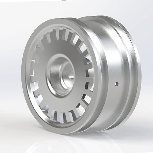 Miniatura 2 de 110 RC Drift Car Hub Wheels Rim para Tamiya TT01TT02 XV01 XV02 Redcat MST 110 RC On-Road Drift Car (Plata)