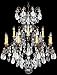 Schonbek 3572-47AD Swarovski Lighting Renaissance Rock Crystal Chandelier, Antique Pewter