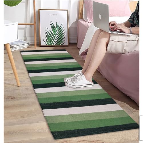 Image of 2x5 ft Cotton Carpet Runner - Durable & Soft Rug for Everyday Comfort in Indoor & Outdoor Spaces