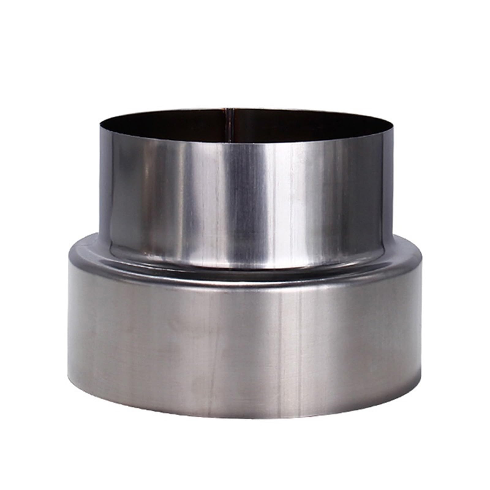 Yuahdbo One Color Chimney Adapter, Stainless Steel, Adjustable, Reducer Connector For Stove Pipe, Wood Stove, Fireplace, Flue Pipe Chimney Systems(8Cm~6Cm)