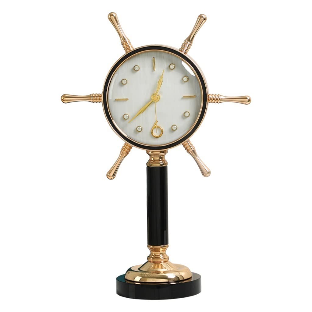 Reloj de mesa para salon elegante y decoracion de mueble de vino