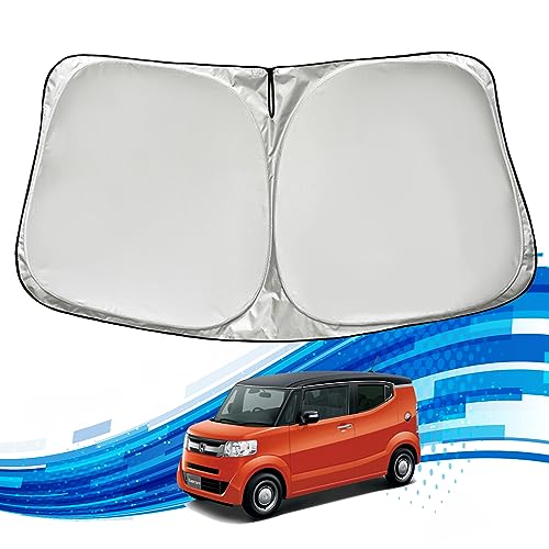 WeCar 本田 N−BOX SLASH フロントサンシェード フロントガラス サンシェード シェードカーテン マルチサンシェード 遮光 フロントガラス サンシェード ワンタッチ 遮熱 アウトドア 断熱 遮光率99% 紫外線対策 内装 シェード 日よけ 車