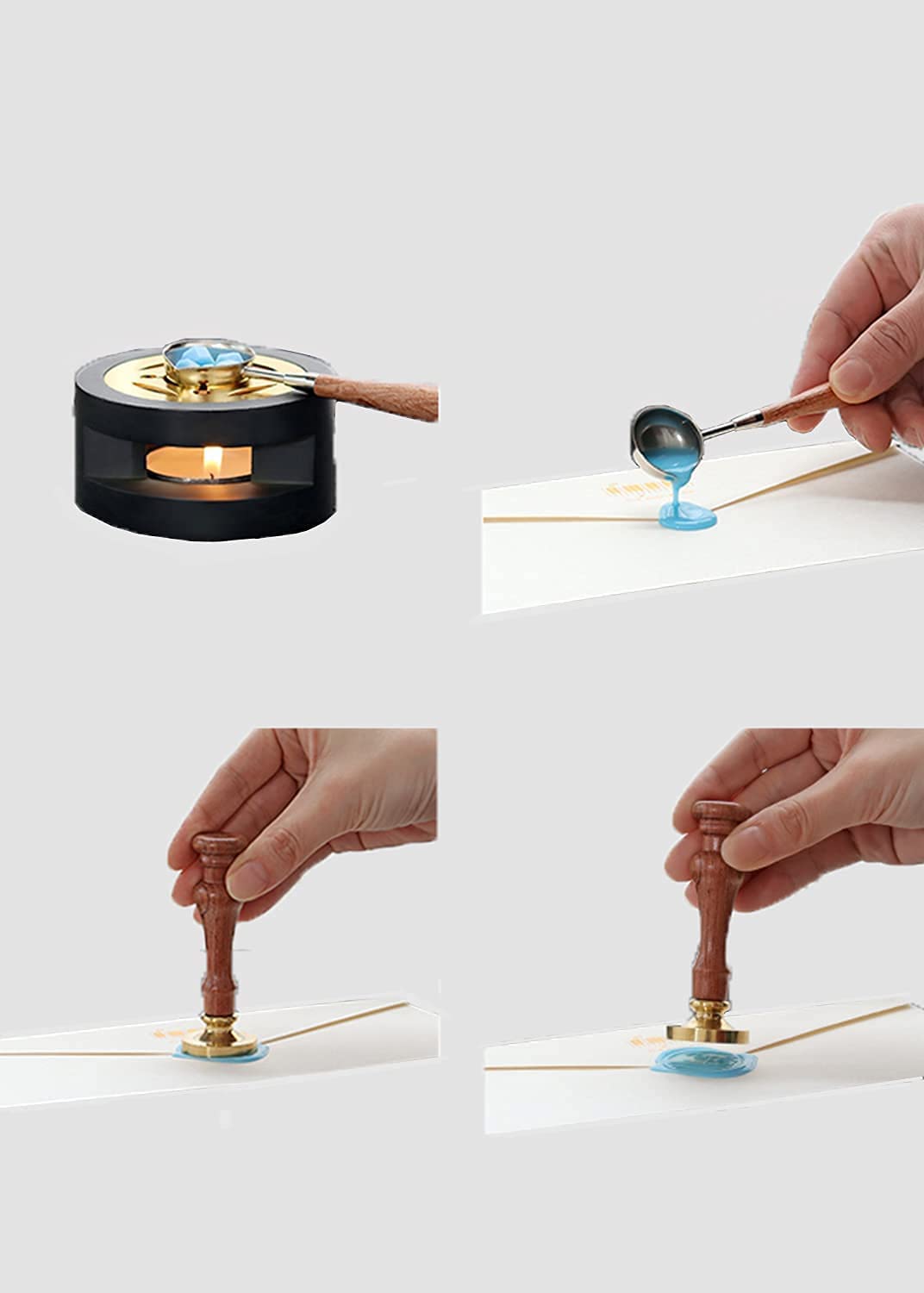 Christlicher Wachssiegelstempel Messing - Glaubenssymbole Für Briefe & Einladungen