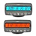 Itian Multifunctional 4 in 1 Car Digital Clock, In/Out Thermometer, Voltage Monitor